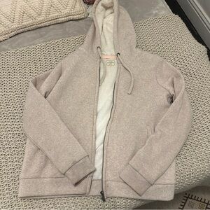 Fat Face Fleece Lined Fur Hoodie Zip Up